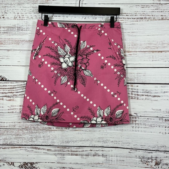Ann Taylor Loft Pink Floral Unlined Pencil Skirt - Picture 1 of 12